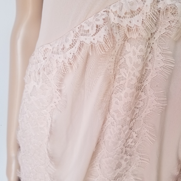 Zara contrasting lace camisole maxi dress neutral - Picture 4 of 8